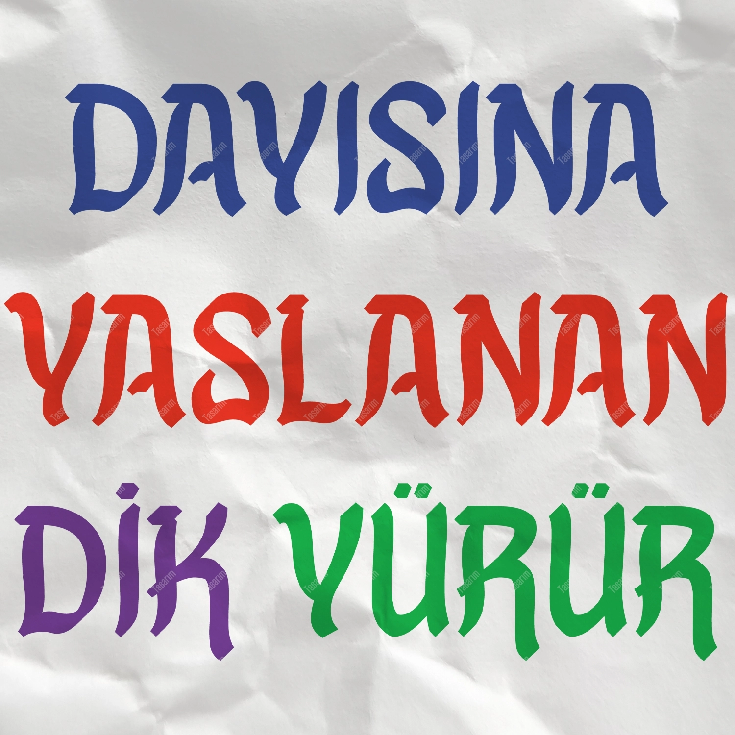Dayısına Yaslanan Dik Yürür - Bebek Body Zıbın