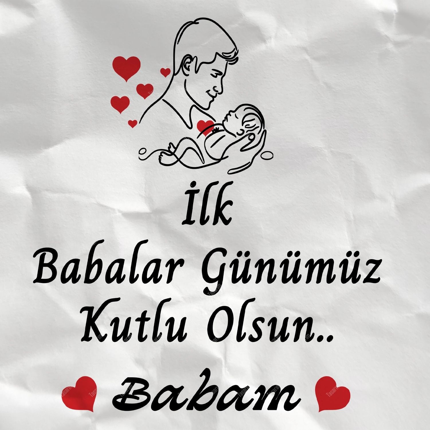 İlk Babalar Günümüz Kutlu Olsun Babam - Bebek Body Zıbın