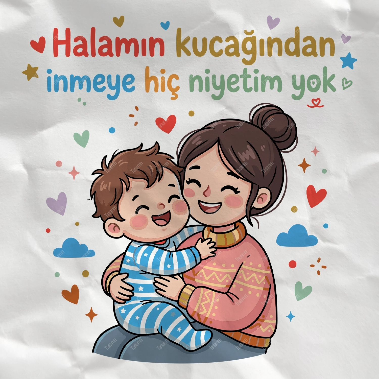 Halamın Kucağından İnmeye Hiç Niyetim Yok - Bebek Body Zıbın