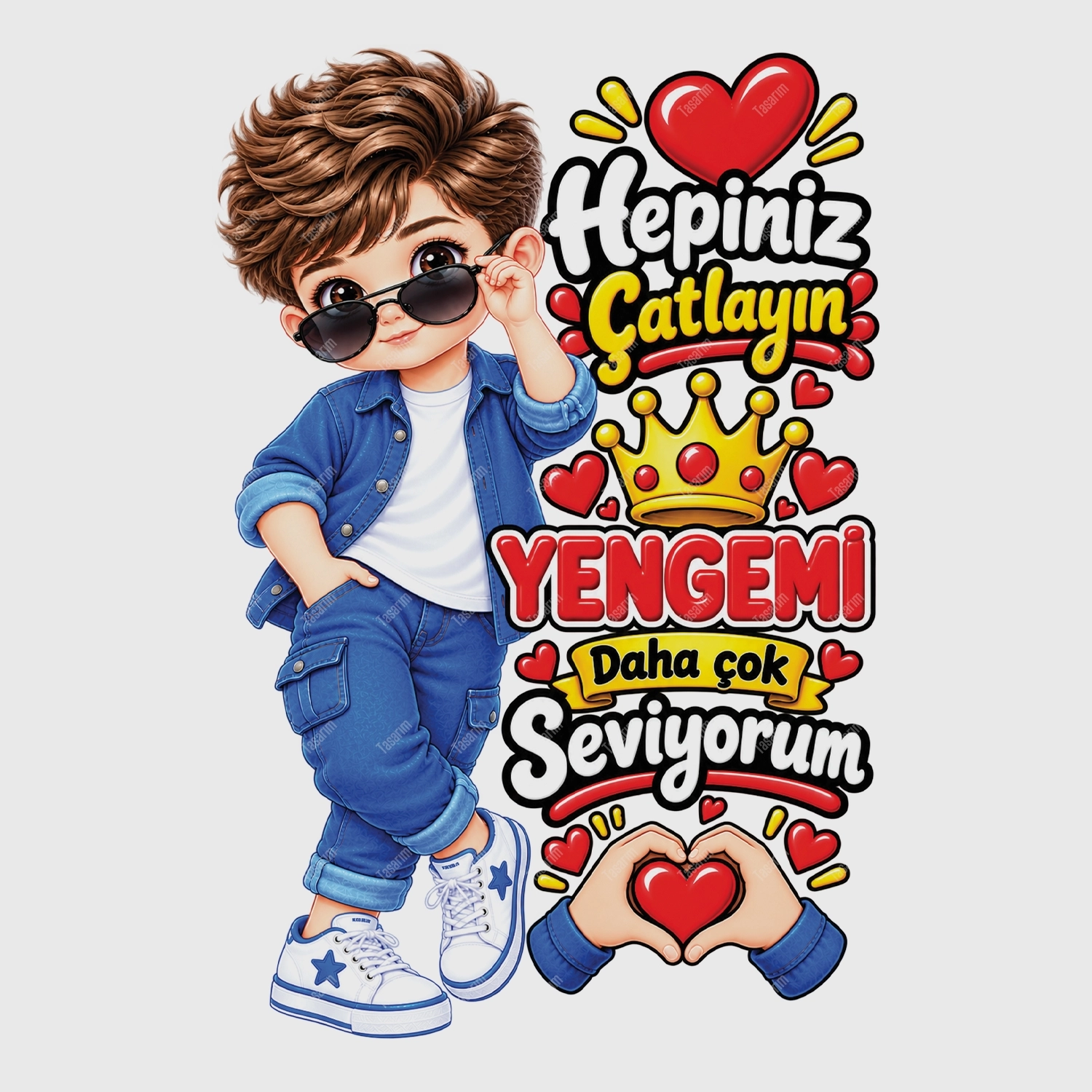 Hepiniz Çatlayın Yengemi Daha Çok Seviyorum - Bebek Body Zıbın