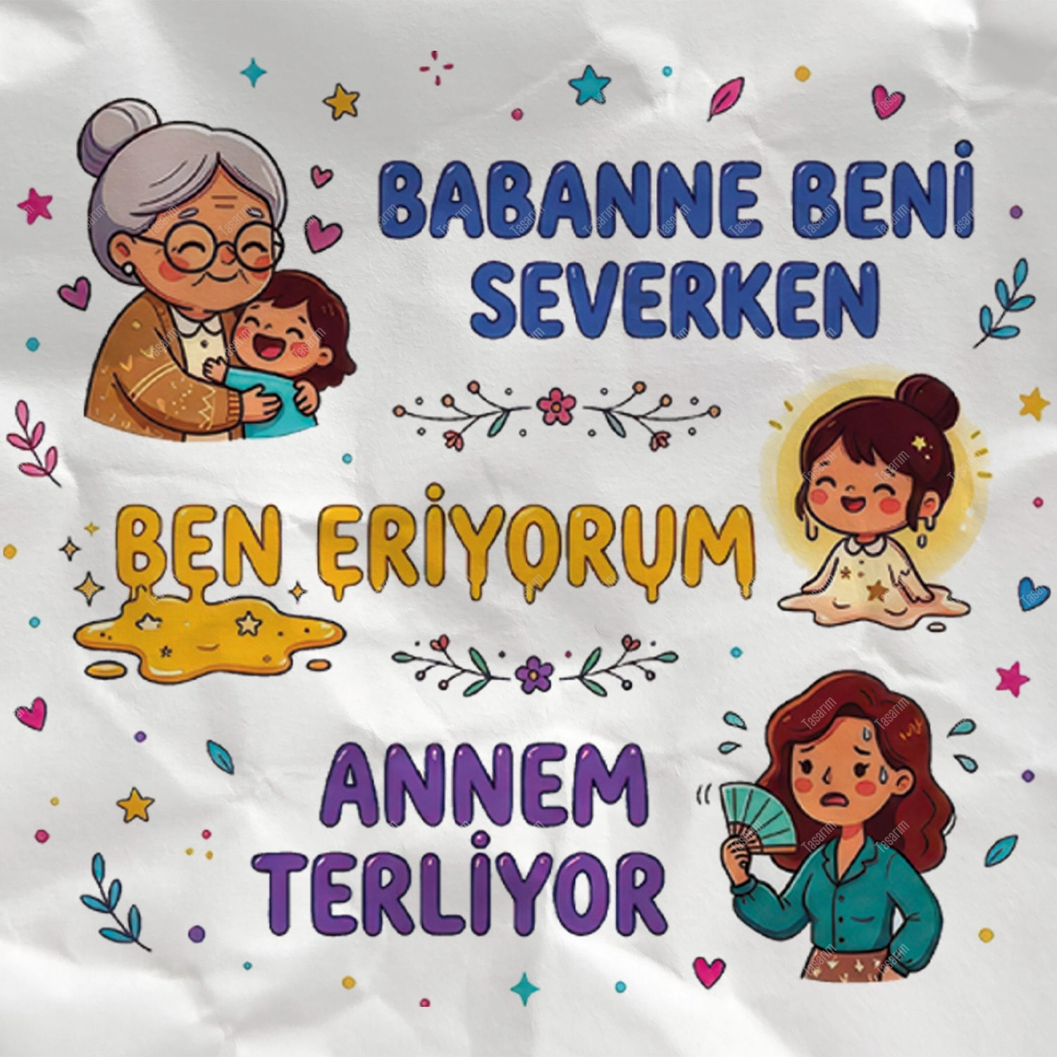 Babaanne Beni Severken Ben Eriyorum Annem Terliyor - Bebek Body Zıbın