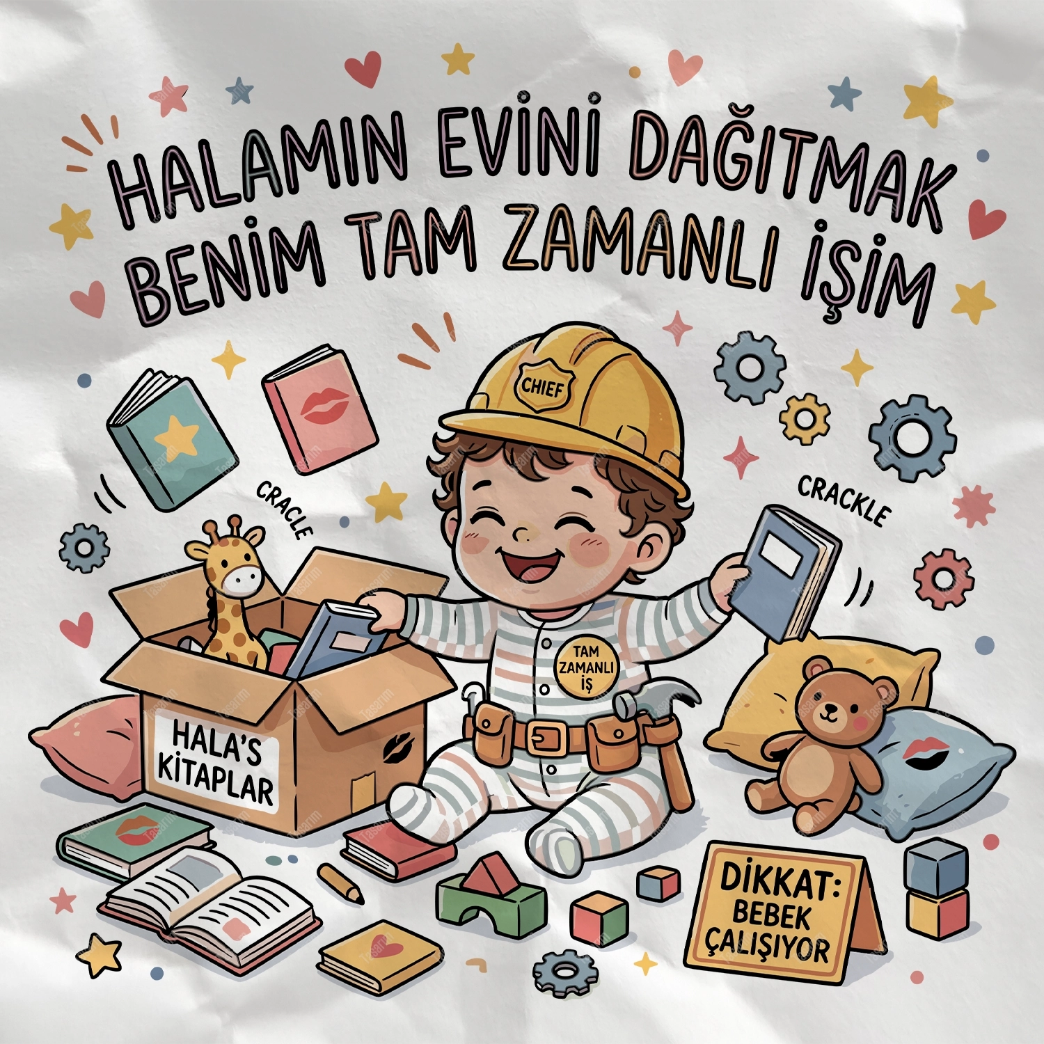 Halamın Evini Dağıtmak Benim Tam Zamanlı İşim - Bebek Body Zıbın