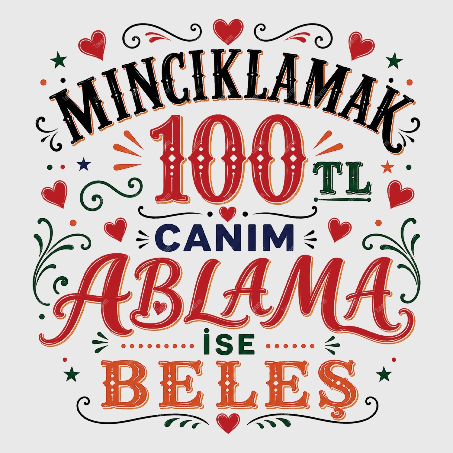 Mıncıklamak 100 TL Canım Ablama İse Beleş - Bebek Body Zıbın