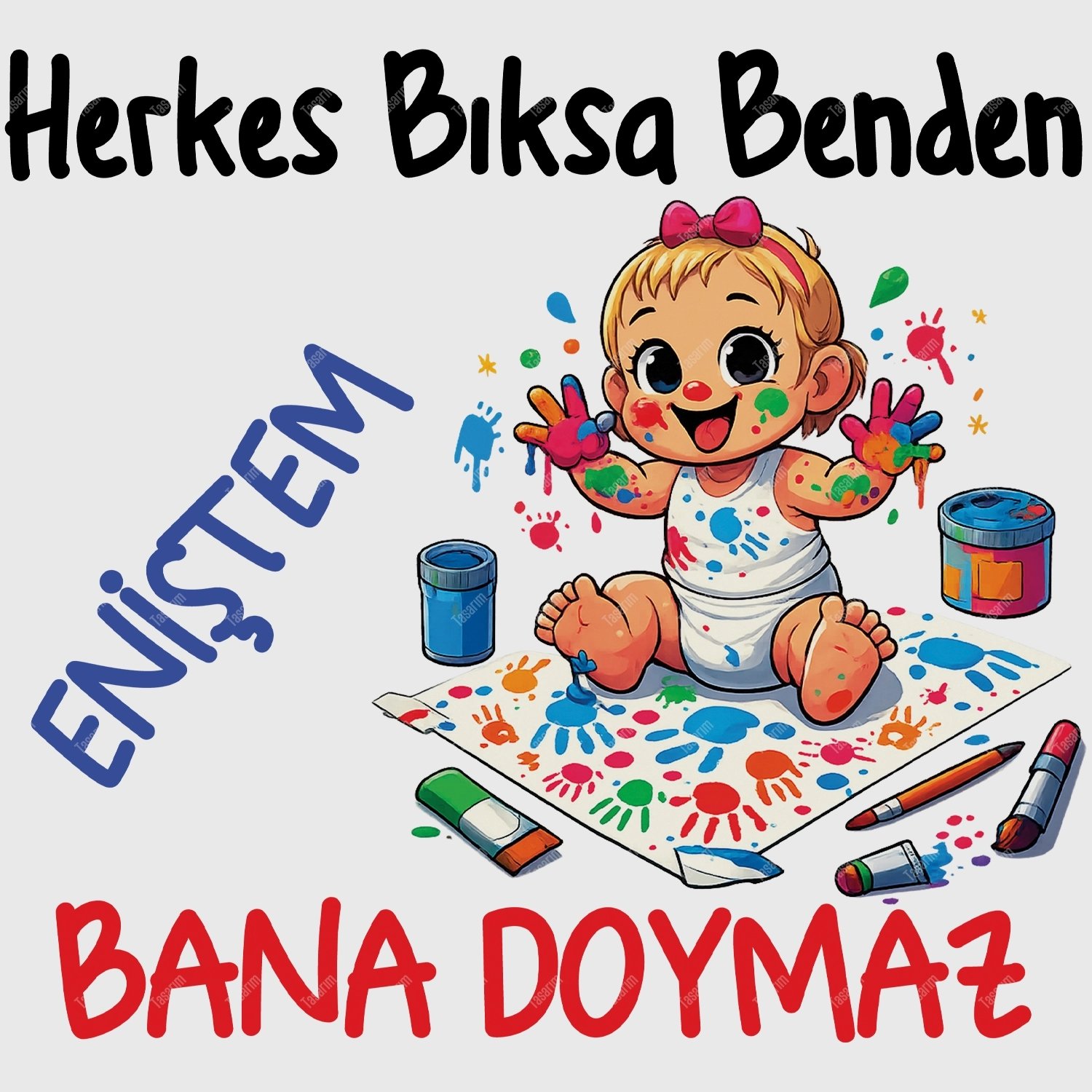 Herkes Bıksa Benden Eniştem Bana Doymaz - Bebek Body Zıbın