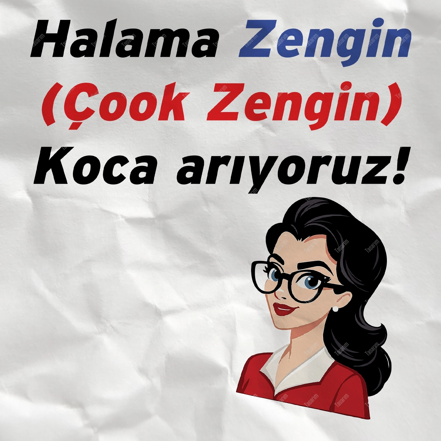 Halama Zengin Çook Zengin Koca Arıyoruz - Bebek Body Zıbın