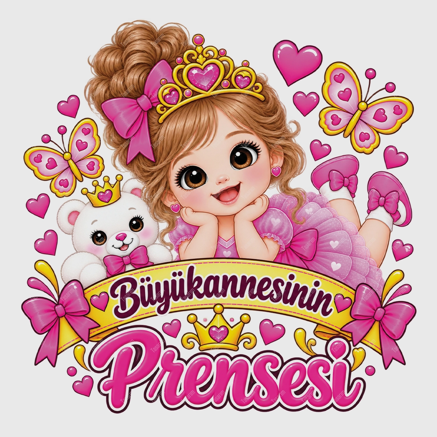 Büyükannesinin Prensesi - Bebek Body Zıbın