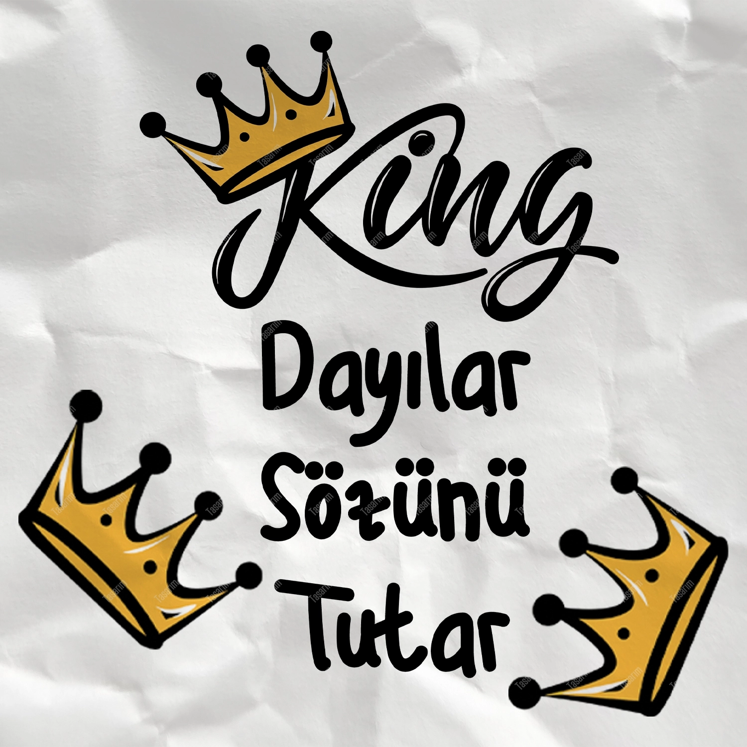 King Dayılar Sözünü Tutar - Bebek Body Zıbın