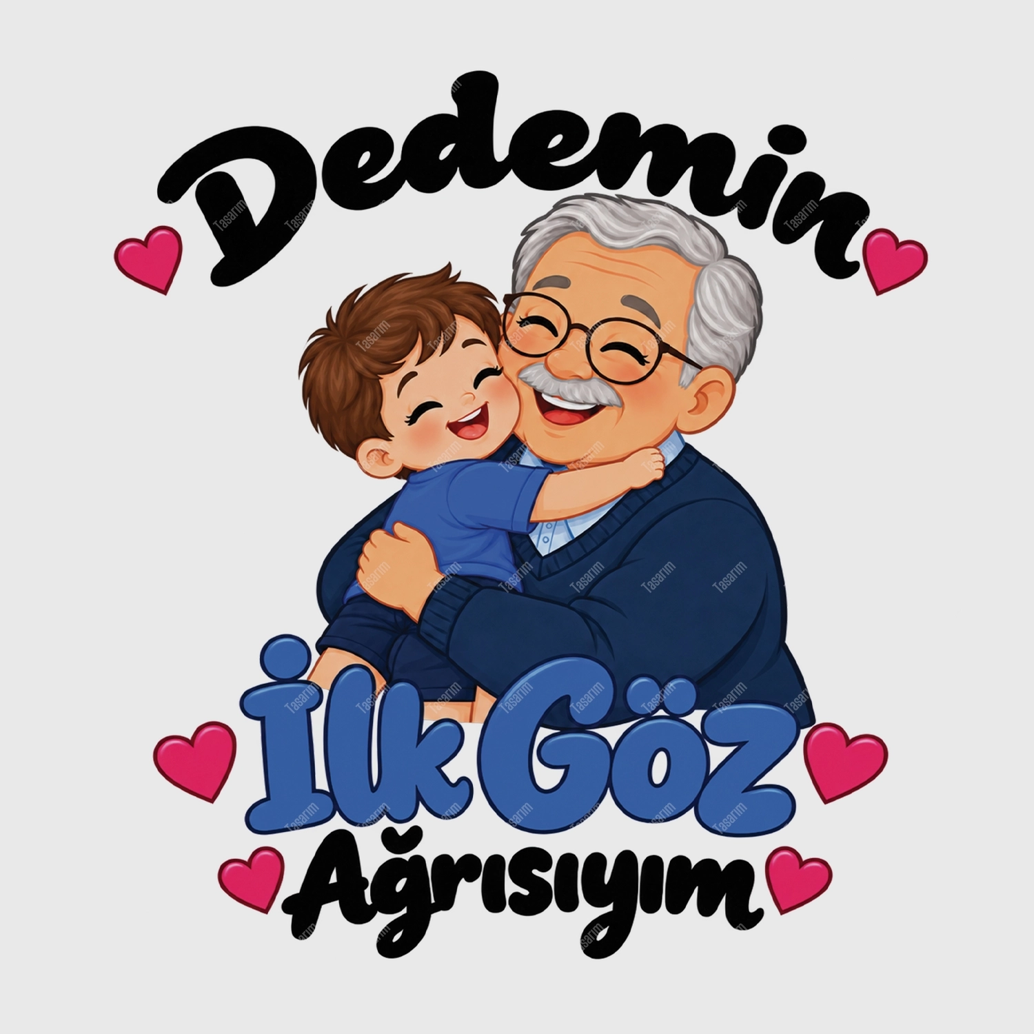 Dedemin İlk Göz Ağrısıyım - Bebek Body Zıbın