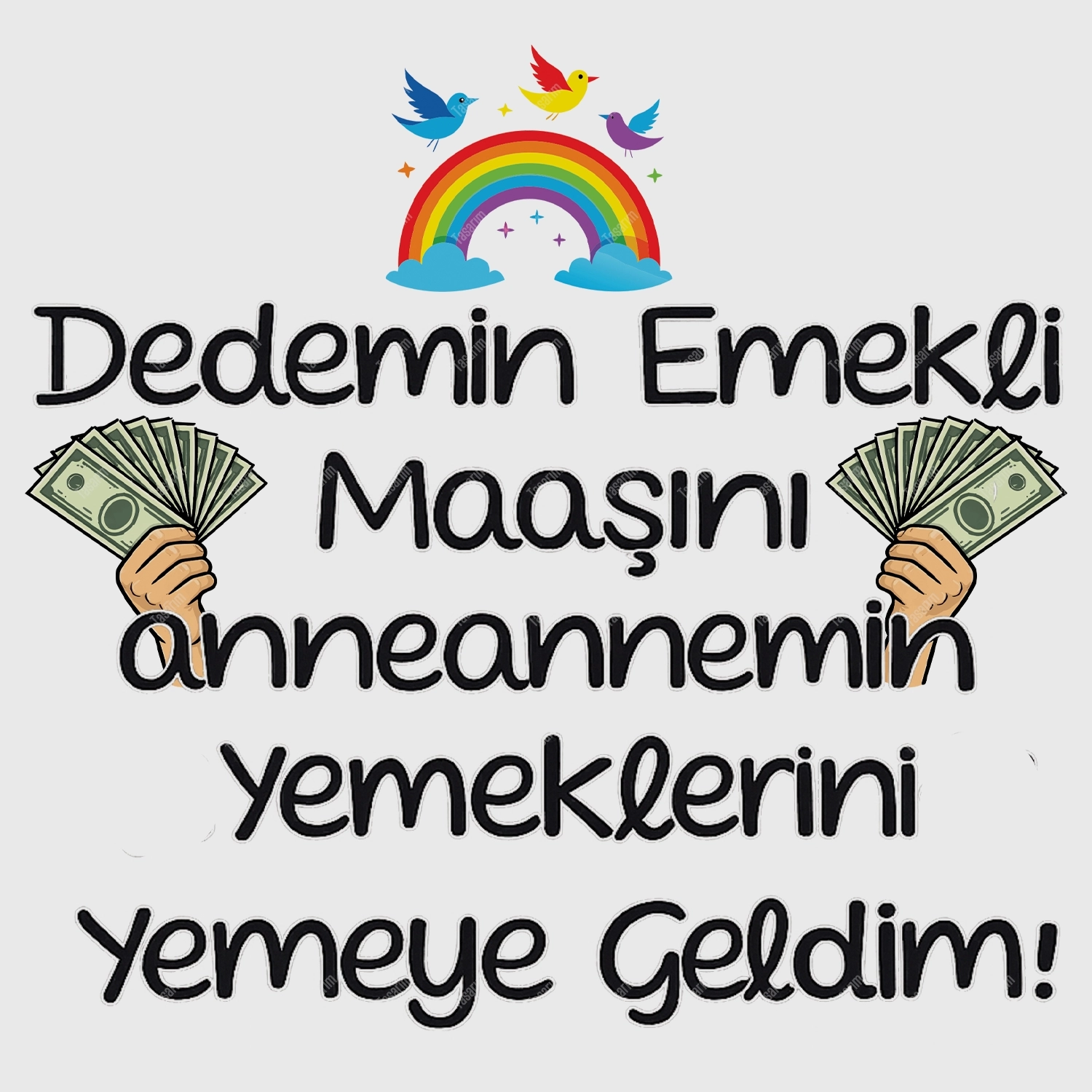 Dedemin Emekli Maaşını Anneannemin Yemeklerini Yemeye Geldim - Bebek Body Zıbın