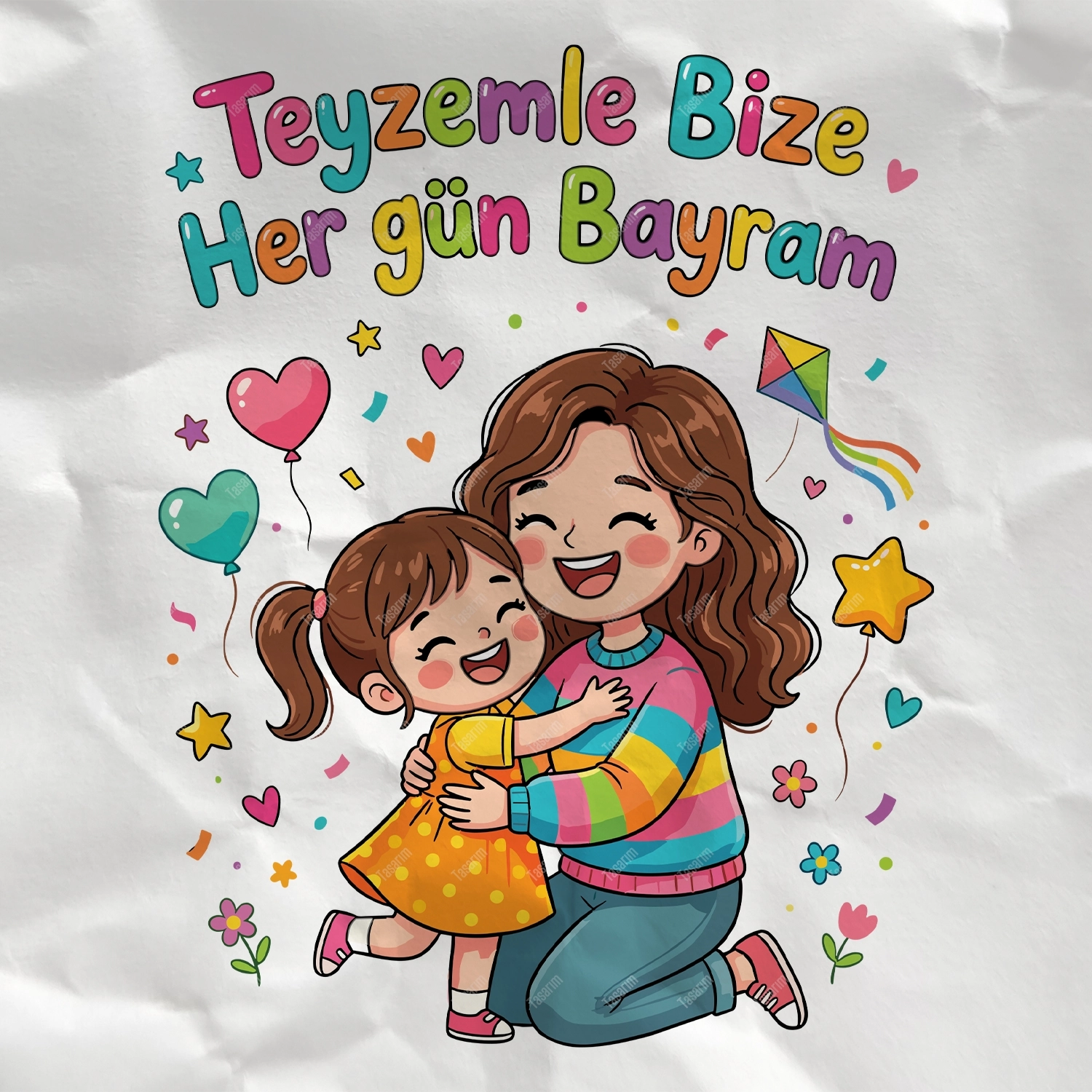Teyzemle Bize Her Gün Bayram - Bebek Body Zıbın
