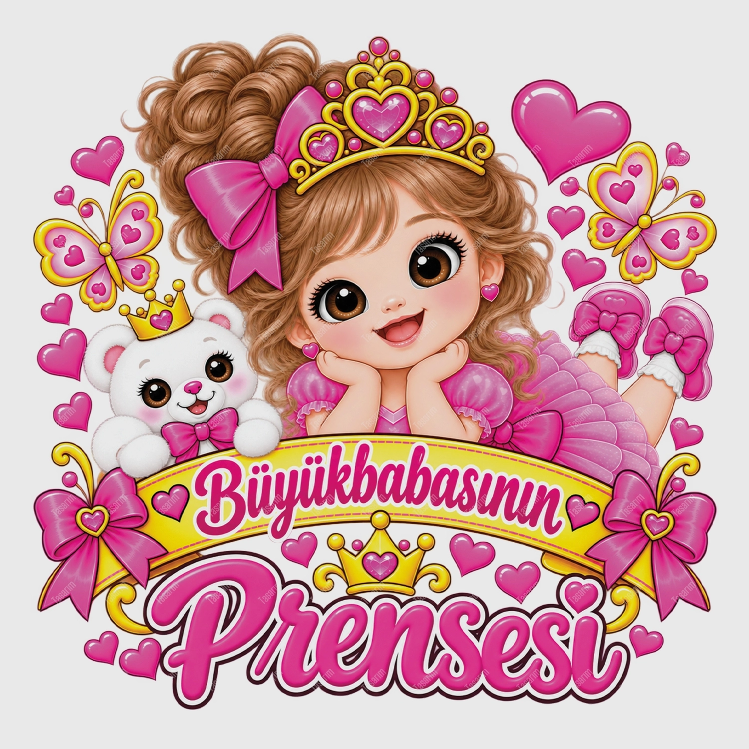 Büyükbabasının Prensesi - Bebek Body Zıbın