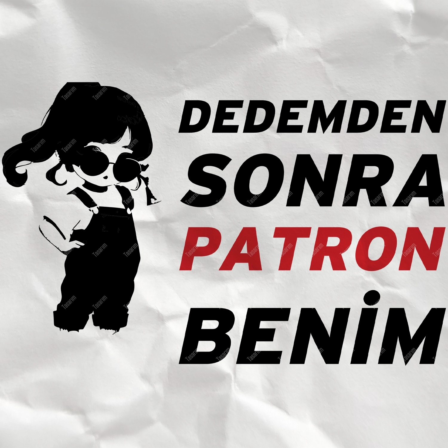 Dedemden Sonra Patron Benim - Bebek Body Zıbın