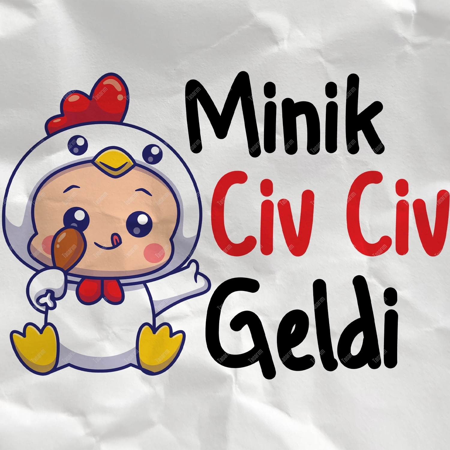 Minik Civ Civ Geldi - Bebek Body Zıbın