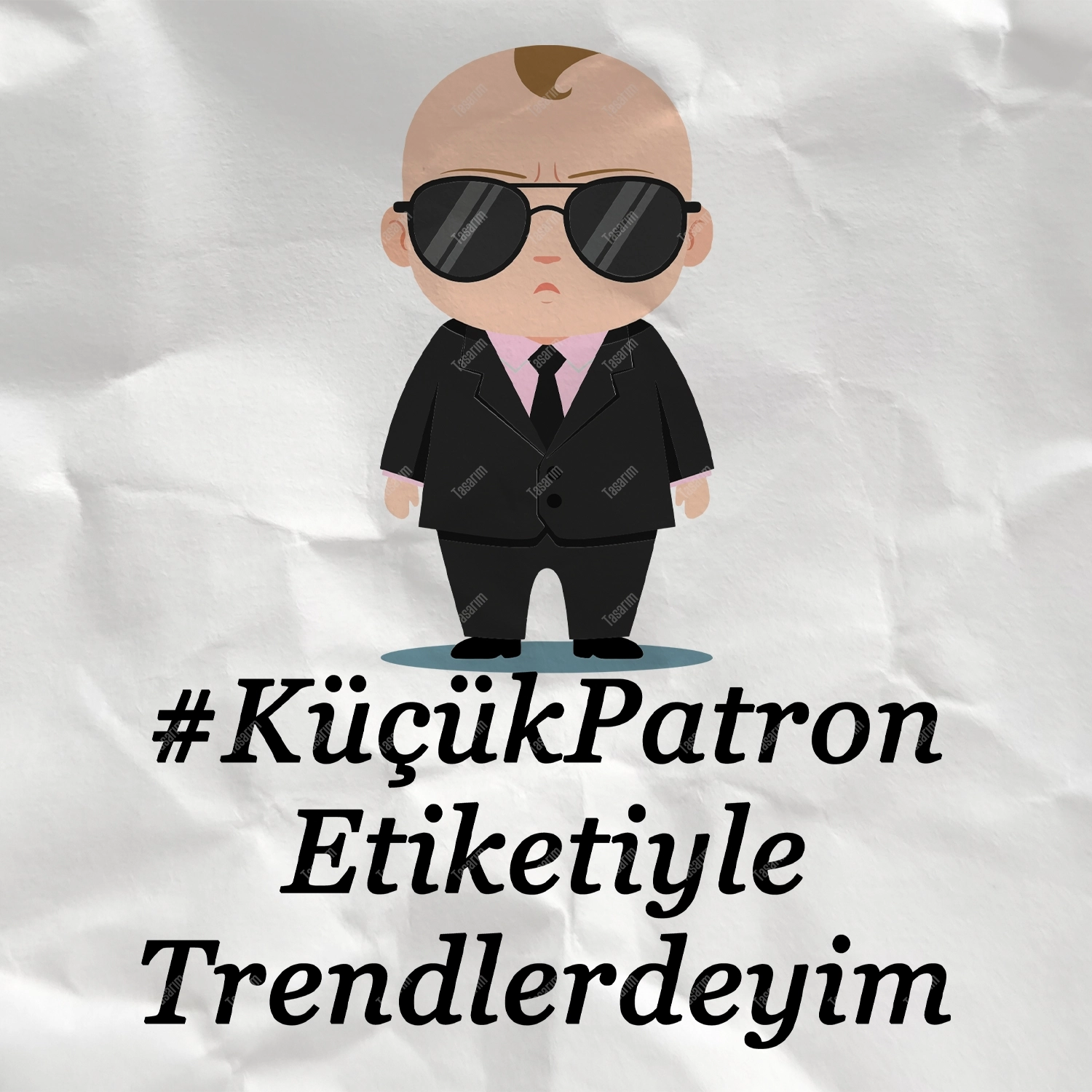 #KüçükPatron Etiketiyle Trendlerdeyim - Bebek Body Zıbın