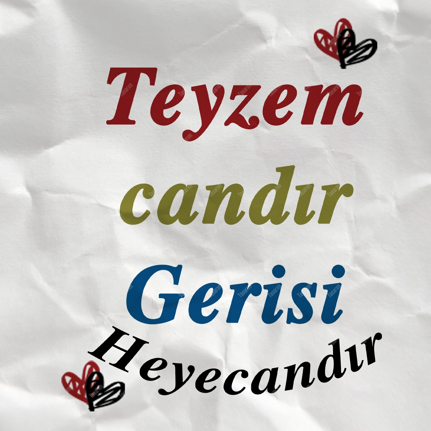 Teyzem Candır Gerisi Heyecandır - Bebek Body Zıbın