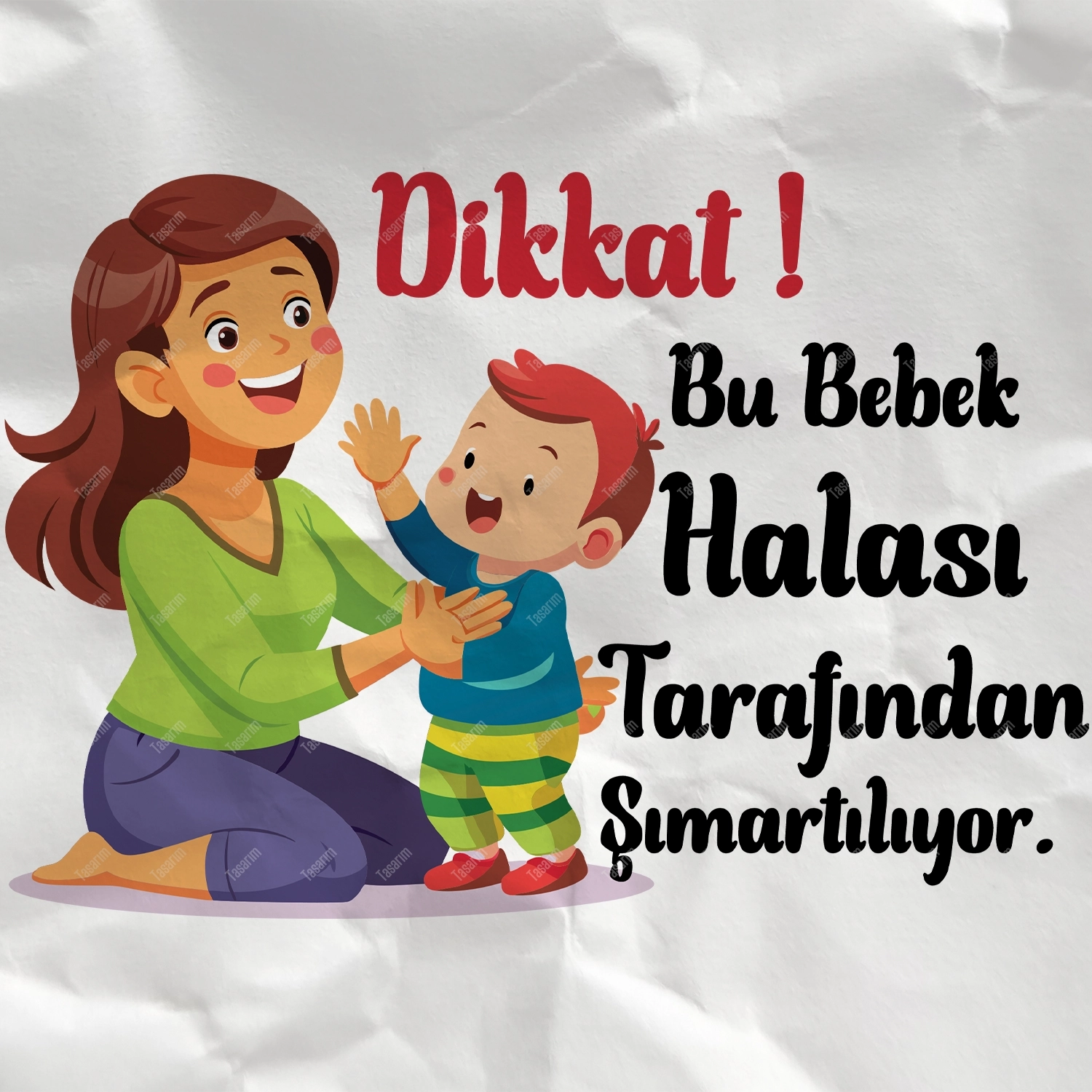 Dikkat ! Bu Bebek Halası Tarafından Şımartılıyor - Bebek Body Zıbın