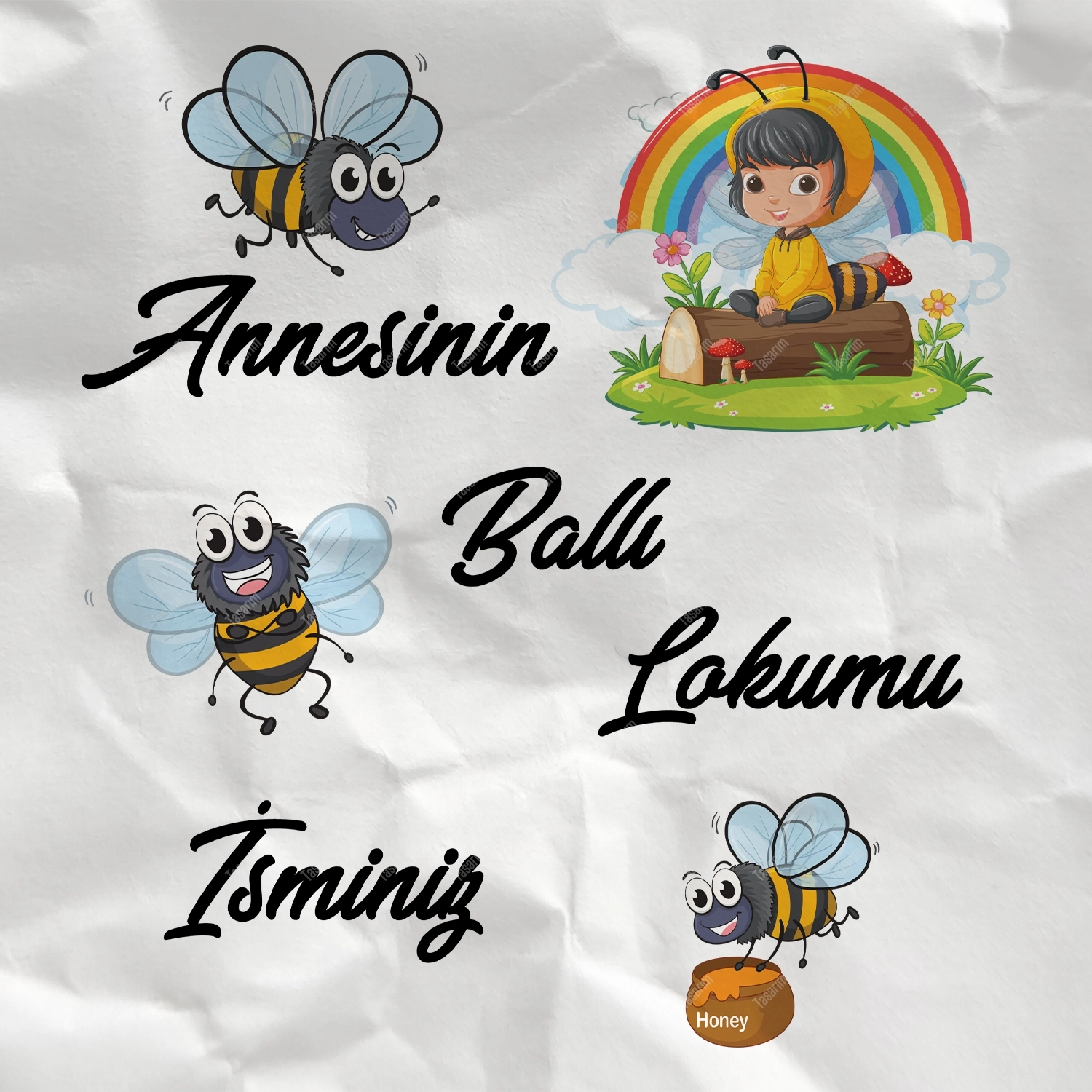 Annesinin Ballı Lokumu - Bebek Body Zıbın