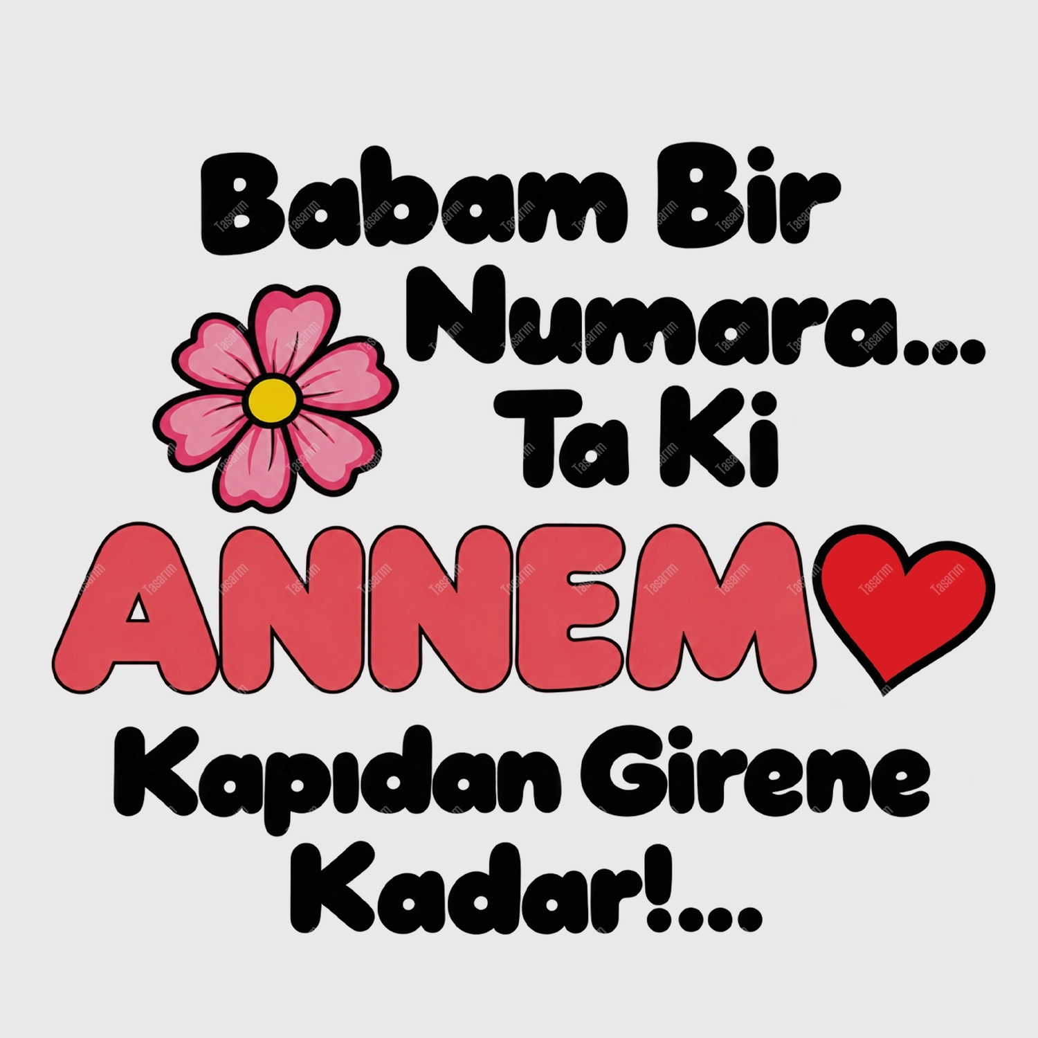 Babam Bir Numara Ta Ki Annem Kapıdan Girene Kadar - Bebek Body Zıbın