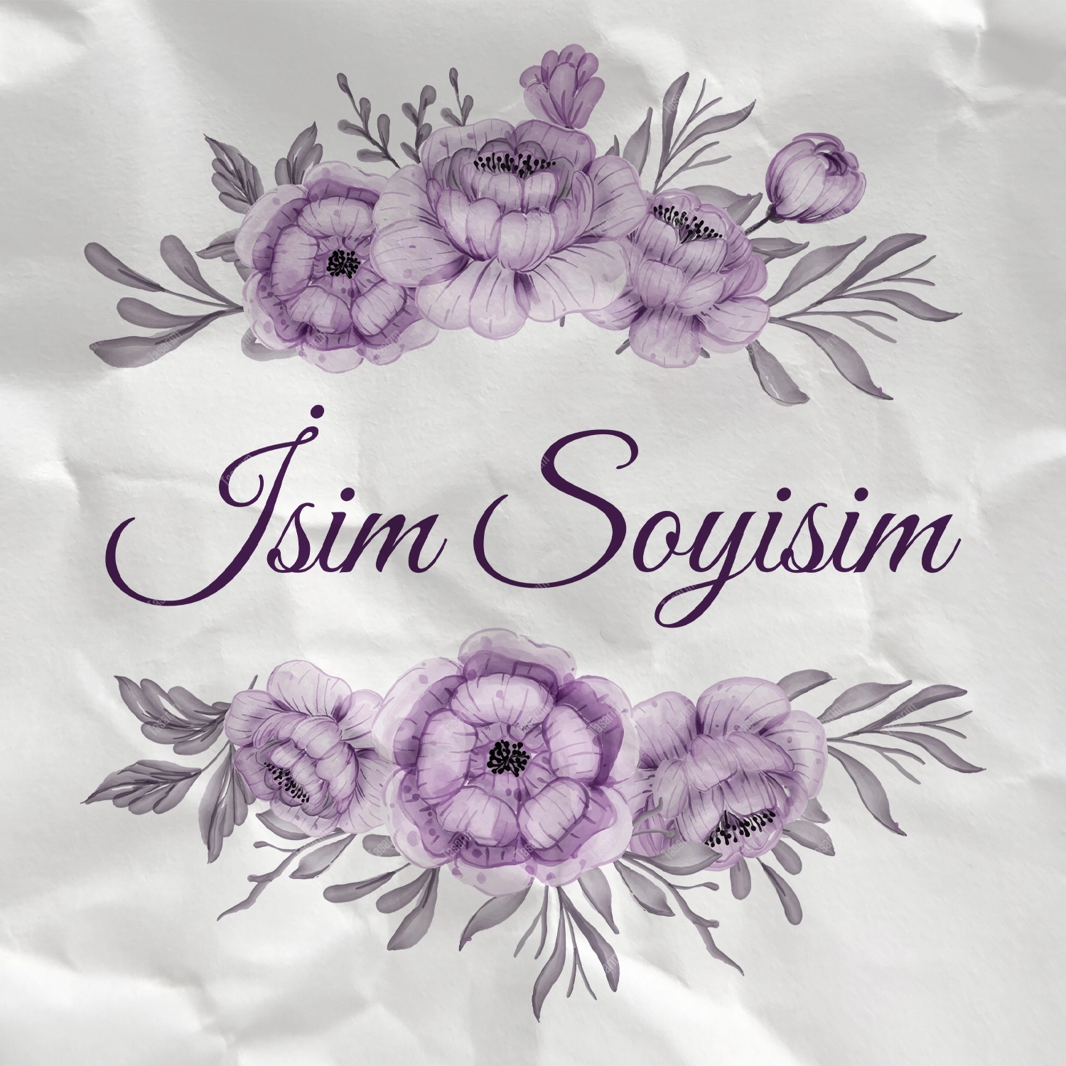 Kişileştirilmiş İsim Soyisim - Bebek Body Zıbın