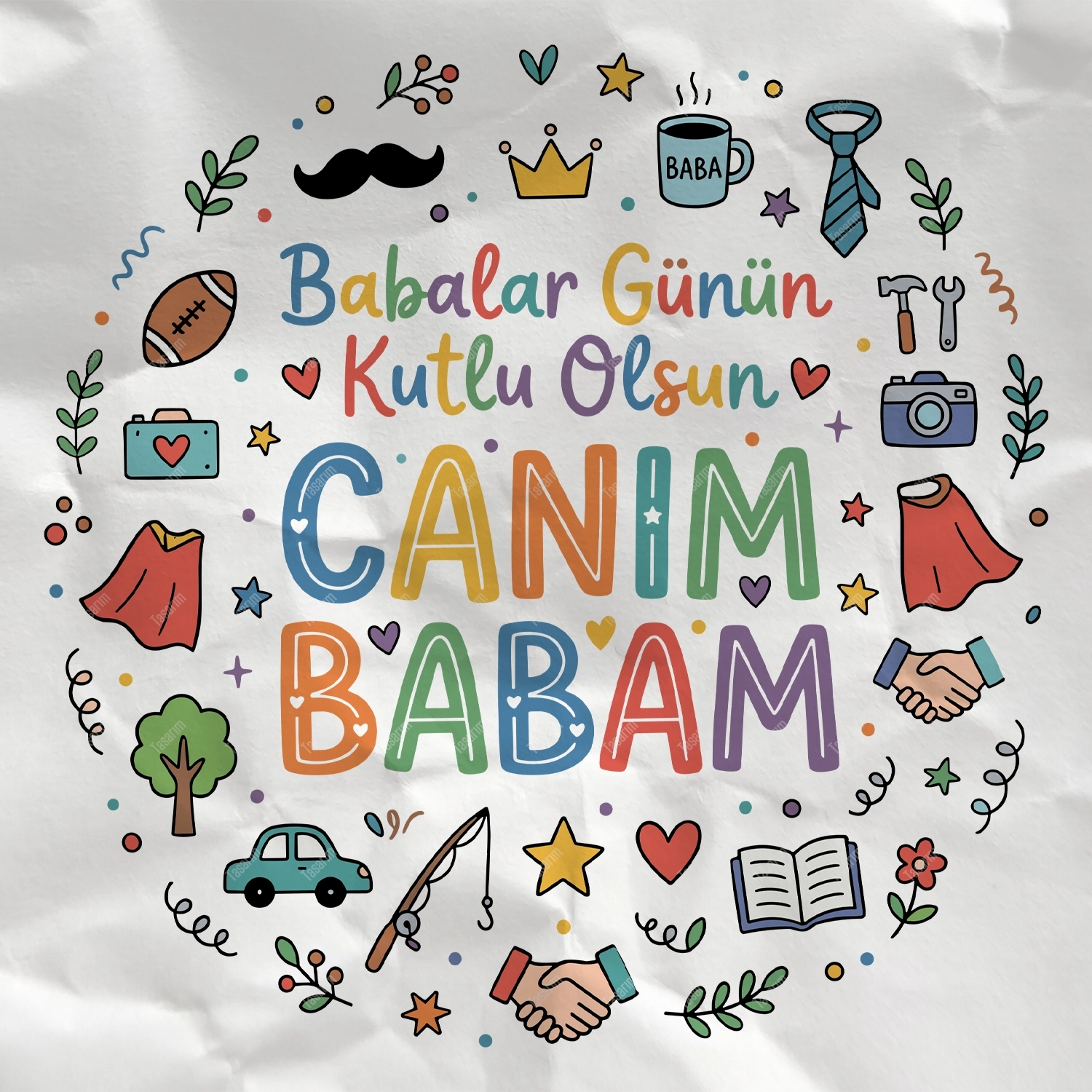 Babalar Günün Kutlu Olsun Canım Babam - Bebek Body Zıbın