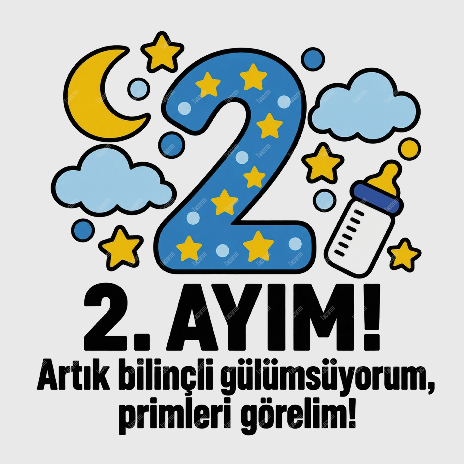 2. Aylık - Artık Bilinçli Gülümsüyorum Primleri Görelim - Bebek Body Zıbın