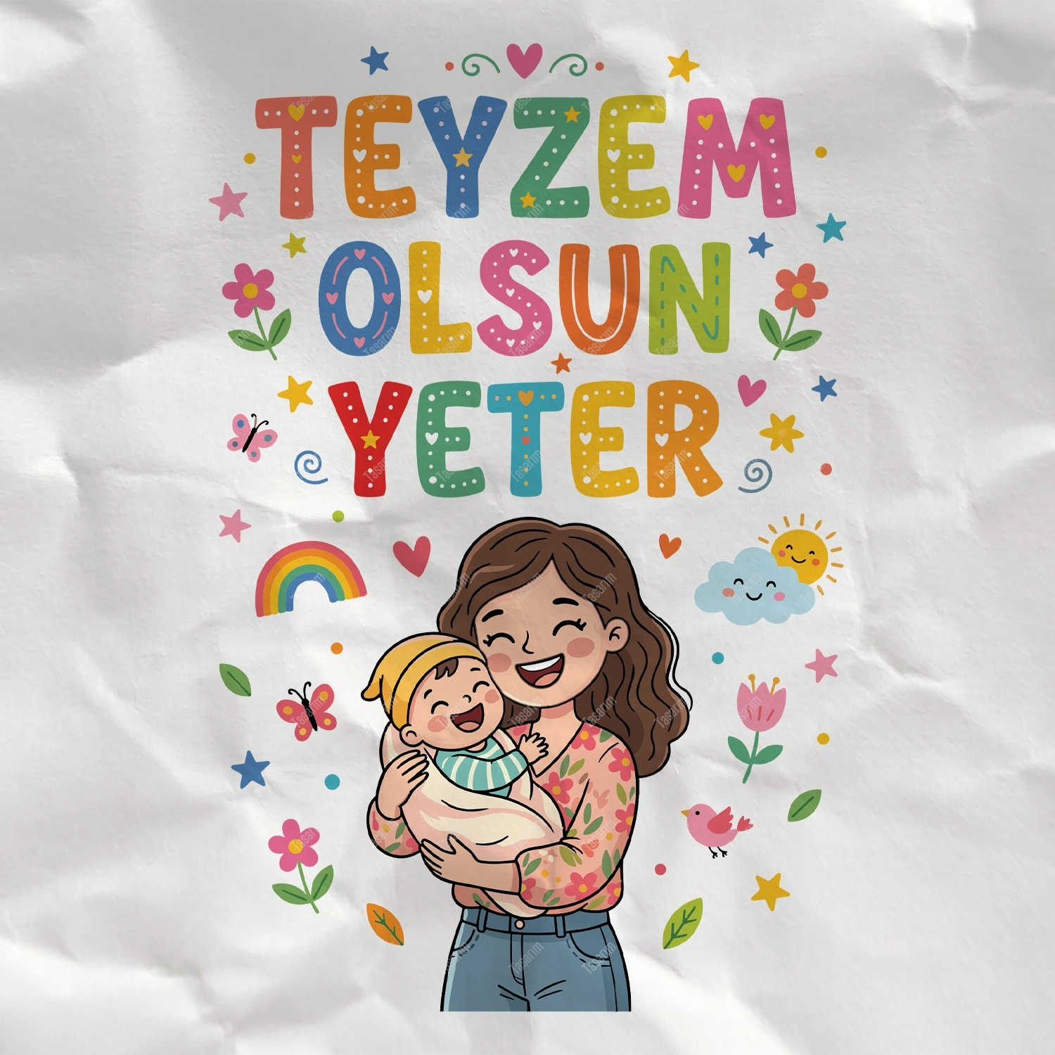 Teyzem Olsun Yeter - Bebek Body Zıbın