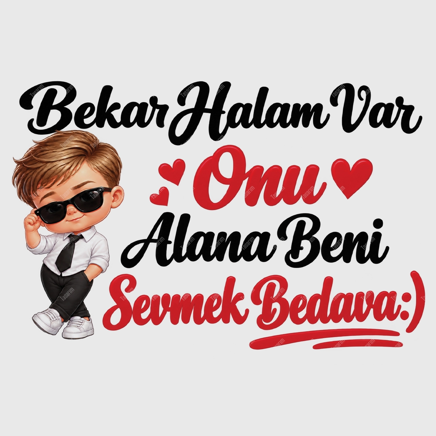 Bekar Halam Var Onu Alana Beni Sevmek Bedava - Bebek Body Zıbın