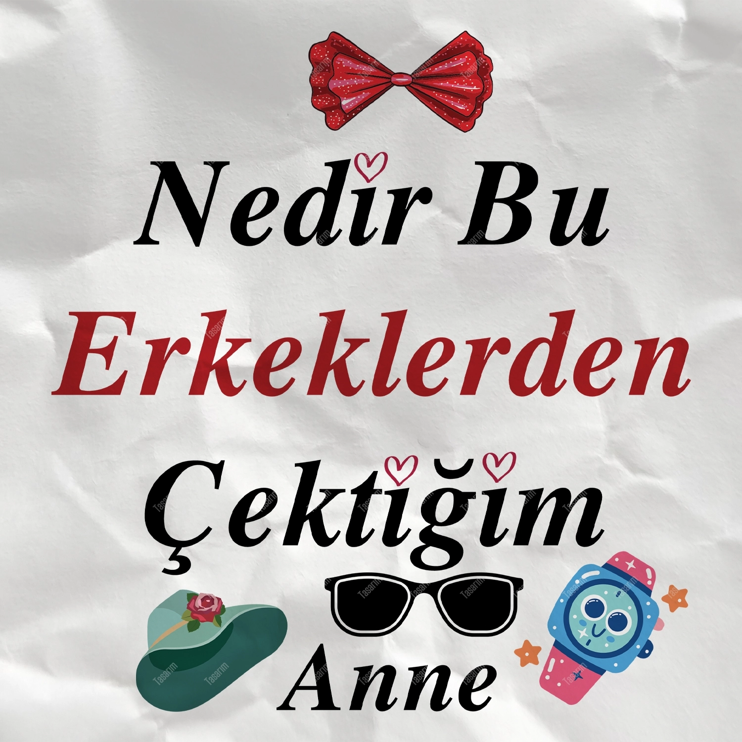 Nedir Bu Erkeklerden Çektiğim Anne - Bebek Body Zıbın