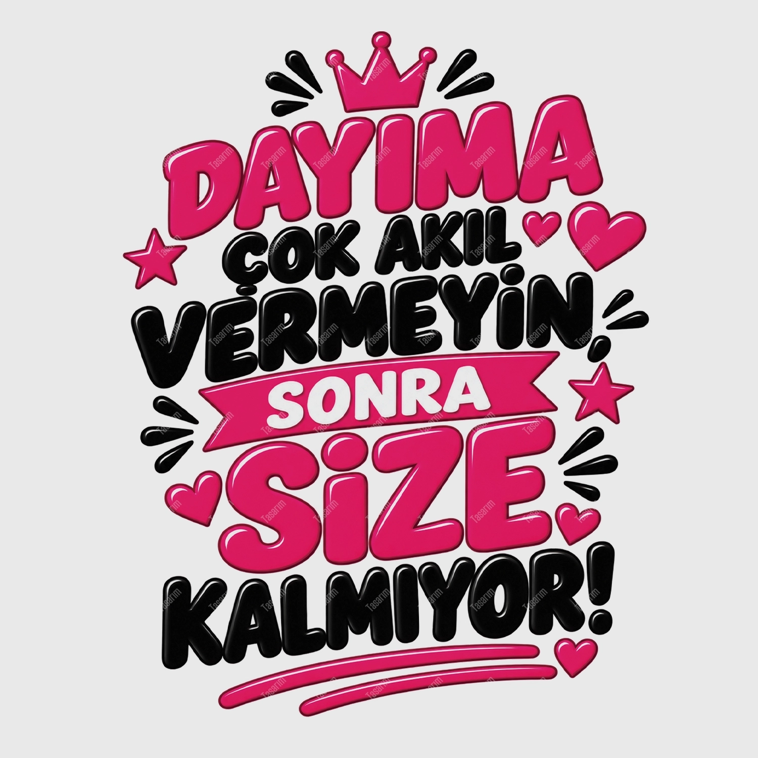 Dayıma Çok Akıl Vermeyin Sonra Size Kalmıyor - Bebek Body Zıbın