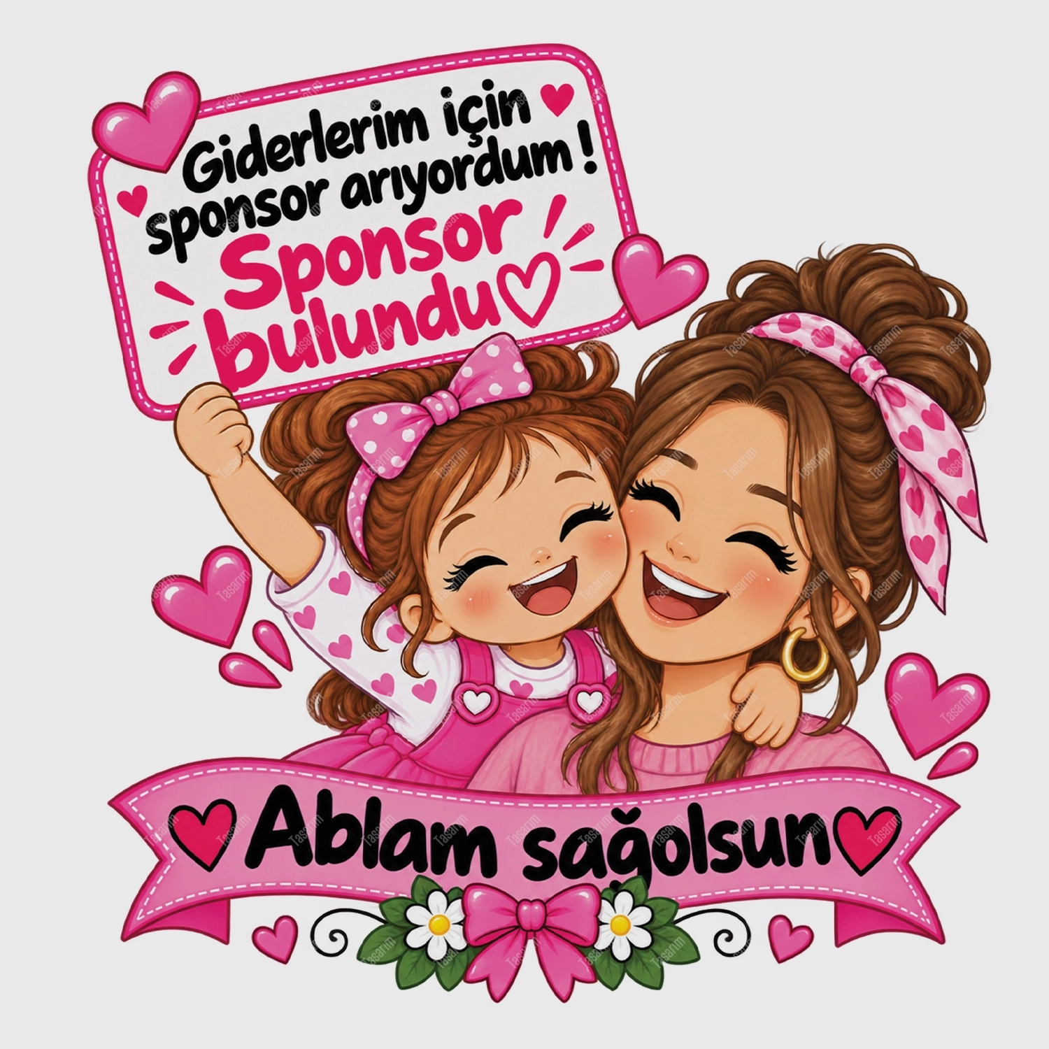 Giderlerim İçin Sponsor Arıyordum Sponsor Bulundu Ablam Sağolsun - Bebek Body Zıbın