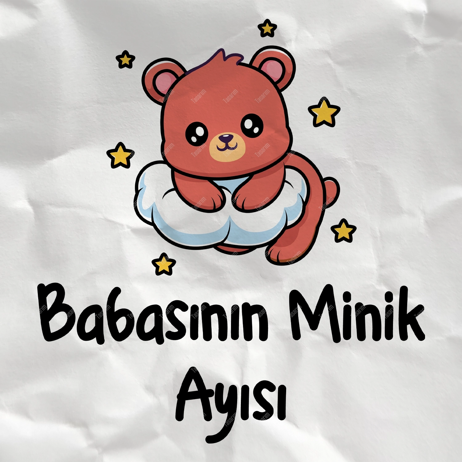 Babasının Minik Ayısı - Bebek Body Zıbın
