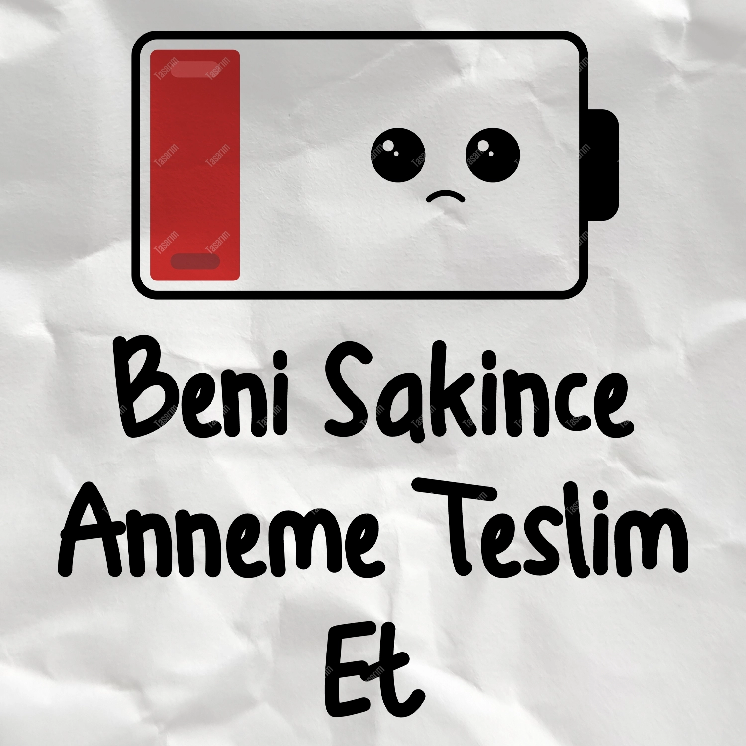 Beni Sakince Anneme Teslim Et - Bebek Body Zıbın