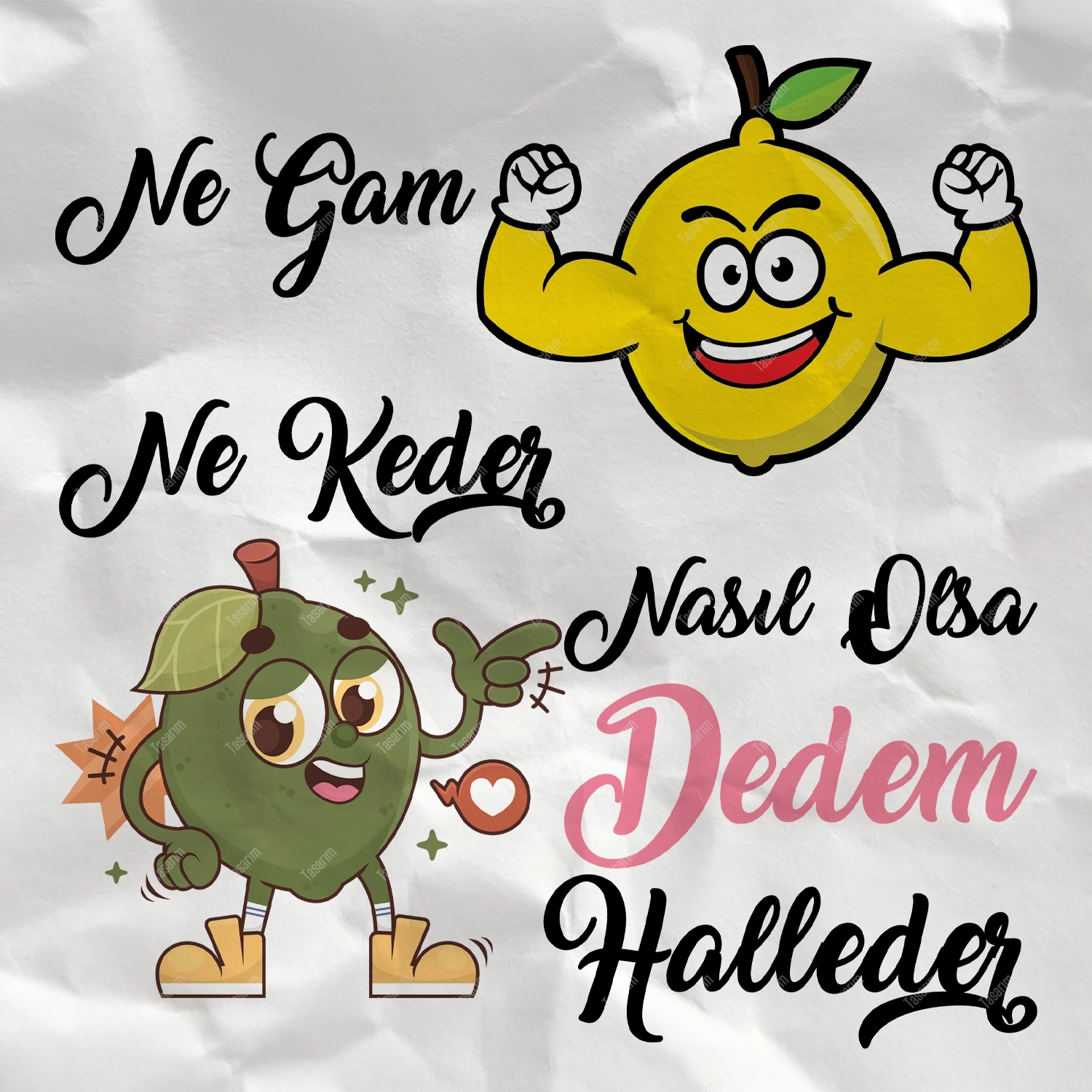 Ne Gam Ne Keder Nasıl Olsa Dedem Halleder - Bebek Body Zıbın