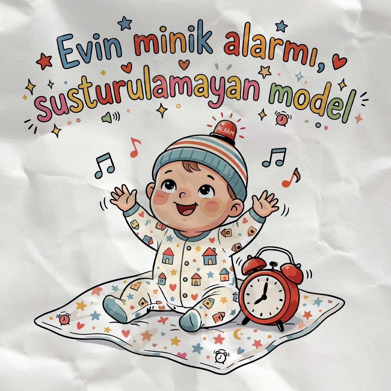Evin Minik Alarmı Susturulamayan Model - Bebek Body Zıbın