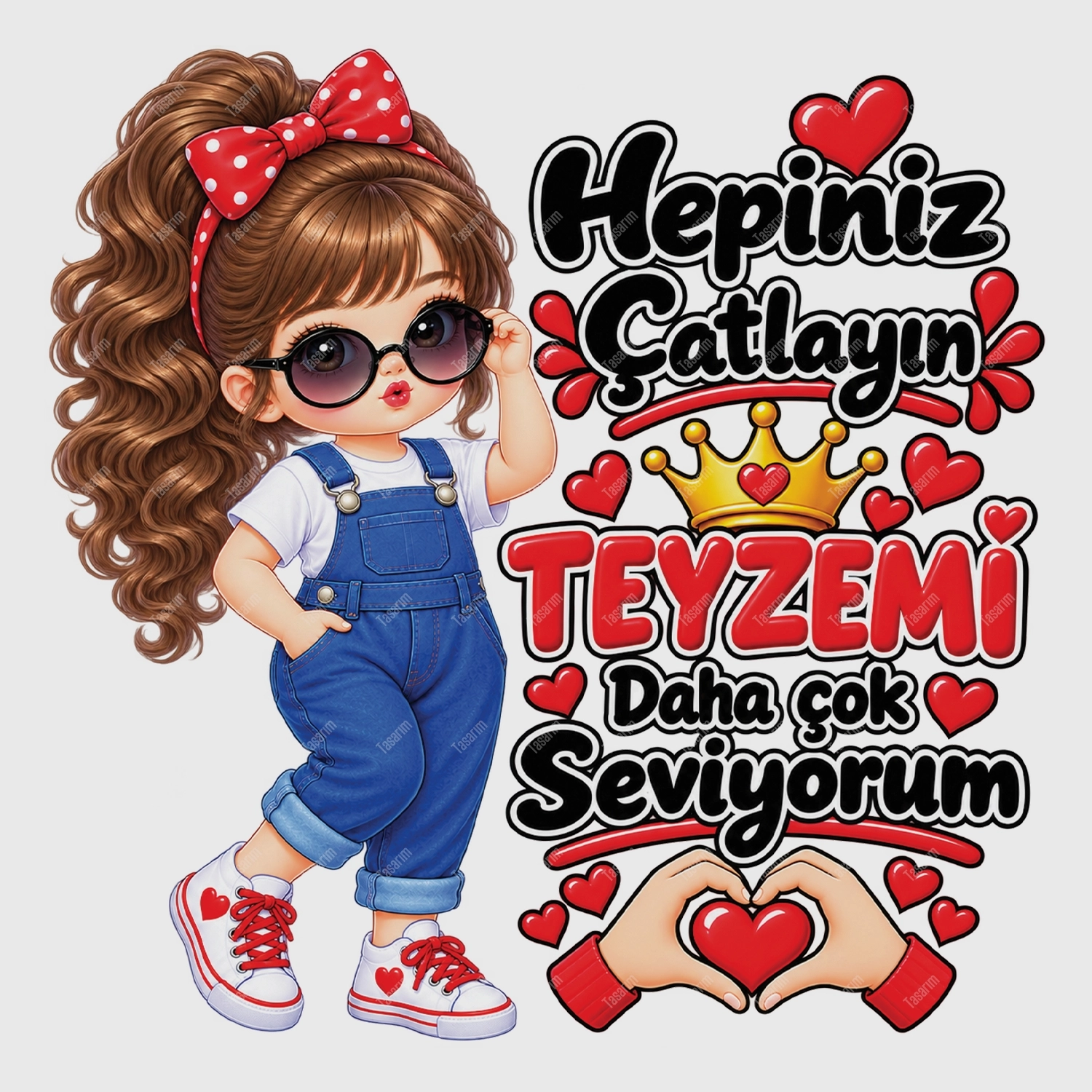 Hepiniz Çatlayın Teyzemi Daha Çok Seviyorum - Bebek Body Zıbın