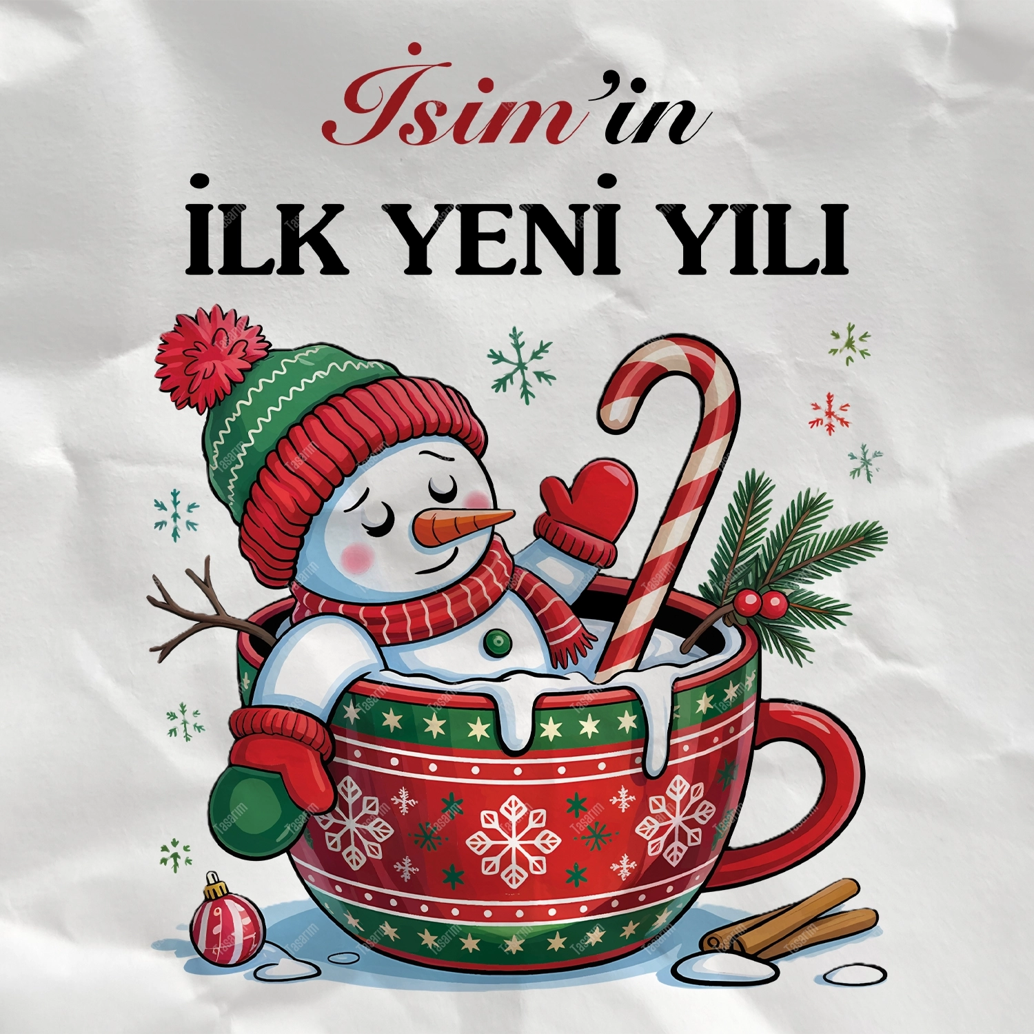 İlk Yeni Yılı - Bebek Body Zıbın