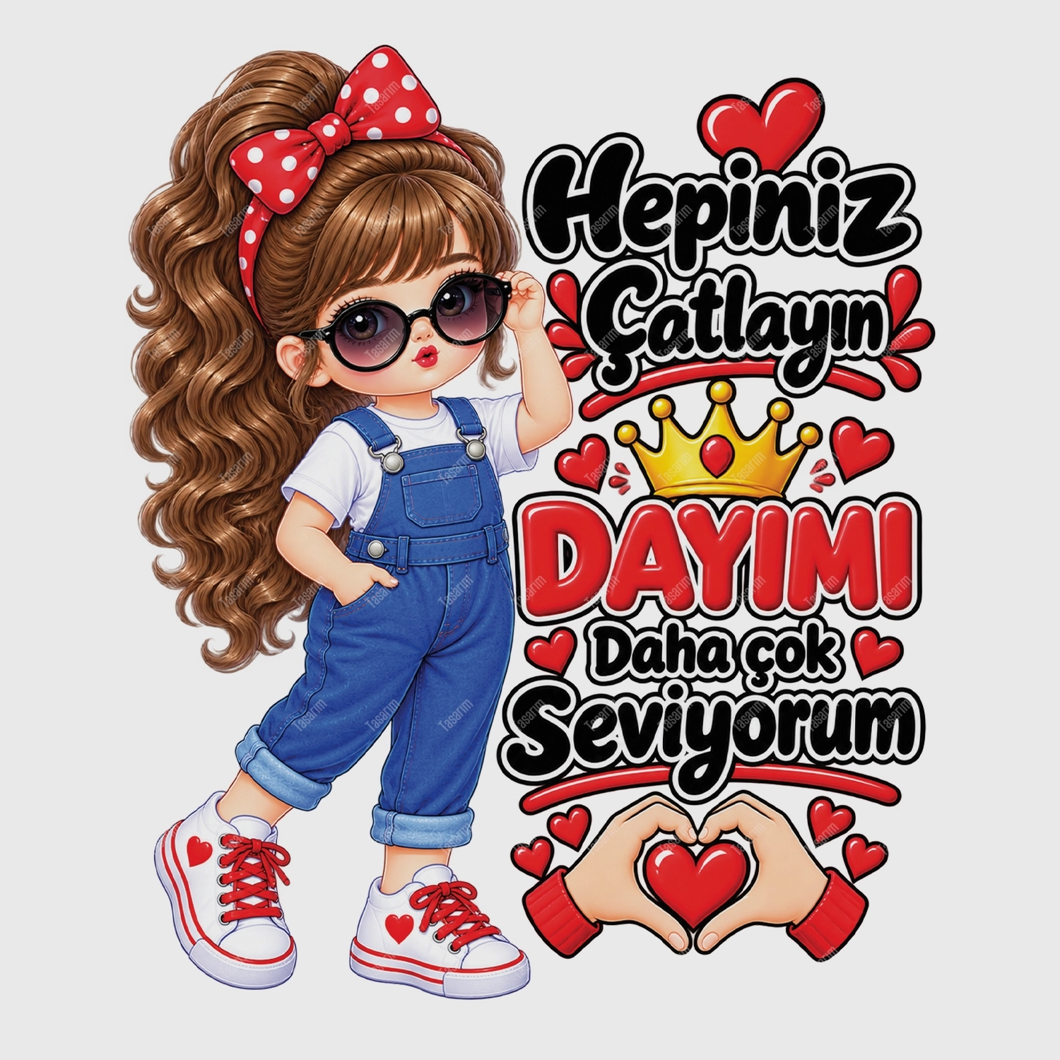 Hepiniz Çatlayın Dayımı Daha Çok Seviyorum - Bebek Body Zıbın