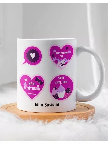 Sevgililer Gününe Özel Hediyelik Kupa Bardak