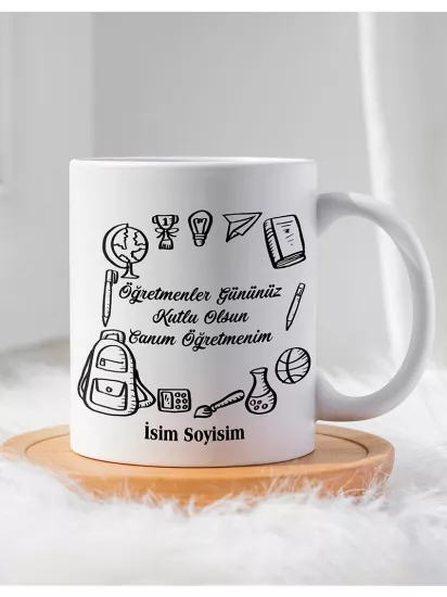 Öğretmenler Gününe Özel Kupa Bardak
