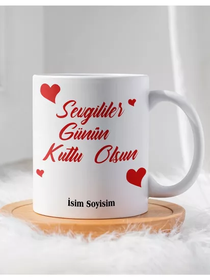 Sevgililer Gününe Özel Hediyelik Kupa Bardak