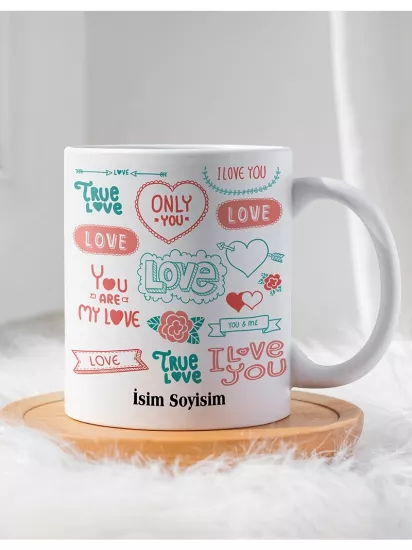 Sevgililer Gününe Özel Hediyelik Kupa Bardak