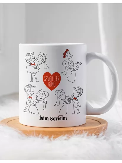Sevgililer Gününe Özel Hediyelik Kupa Bardak