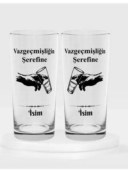 İkili Rakı Kadehi