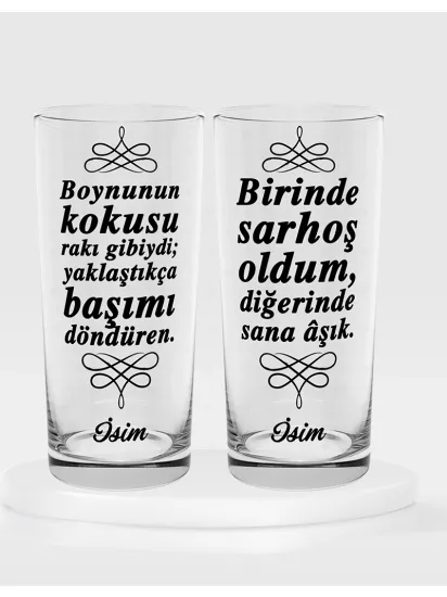 İkili Rakı Kadehi