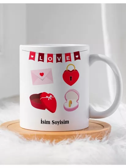 Sevgililer Gününe Özel Hediyelik Kupa Bardak