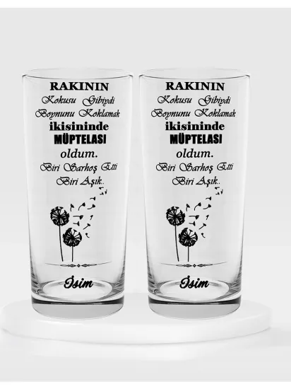 İkili Rakı Kadehi