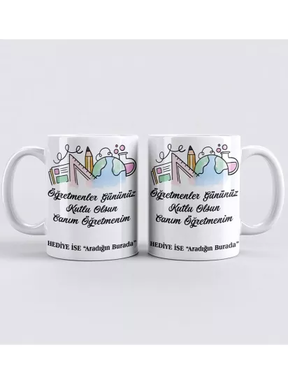 Öğretmenler Gününe Özel Kupa Bardak