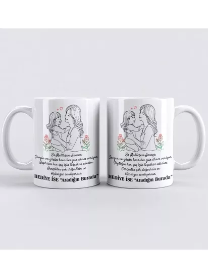 Anneler Gününe Özel Kupa Bardak