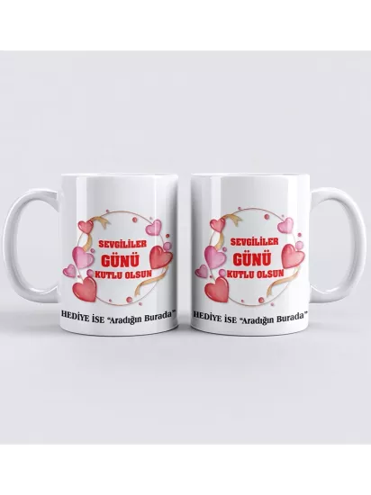 Sevgililer Gününe Özel Hediyelik Kupa Bardak