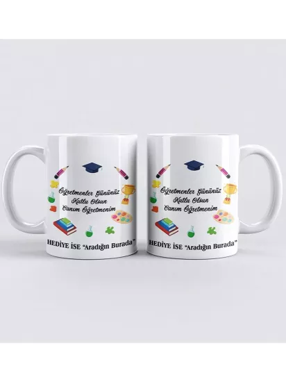 Öğretmenler Gününe Özel Kupa Bardak